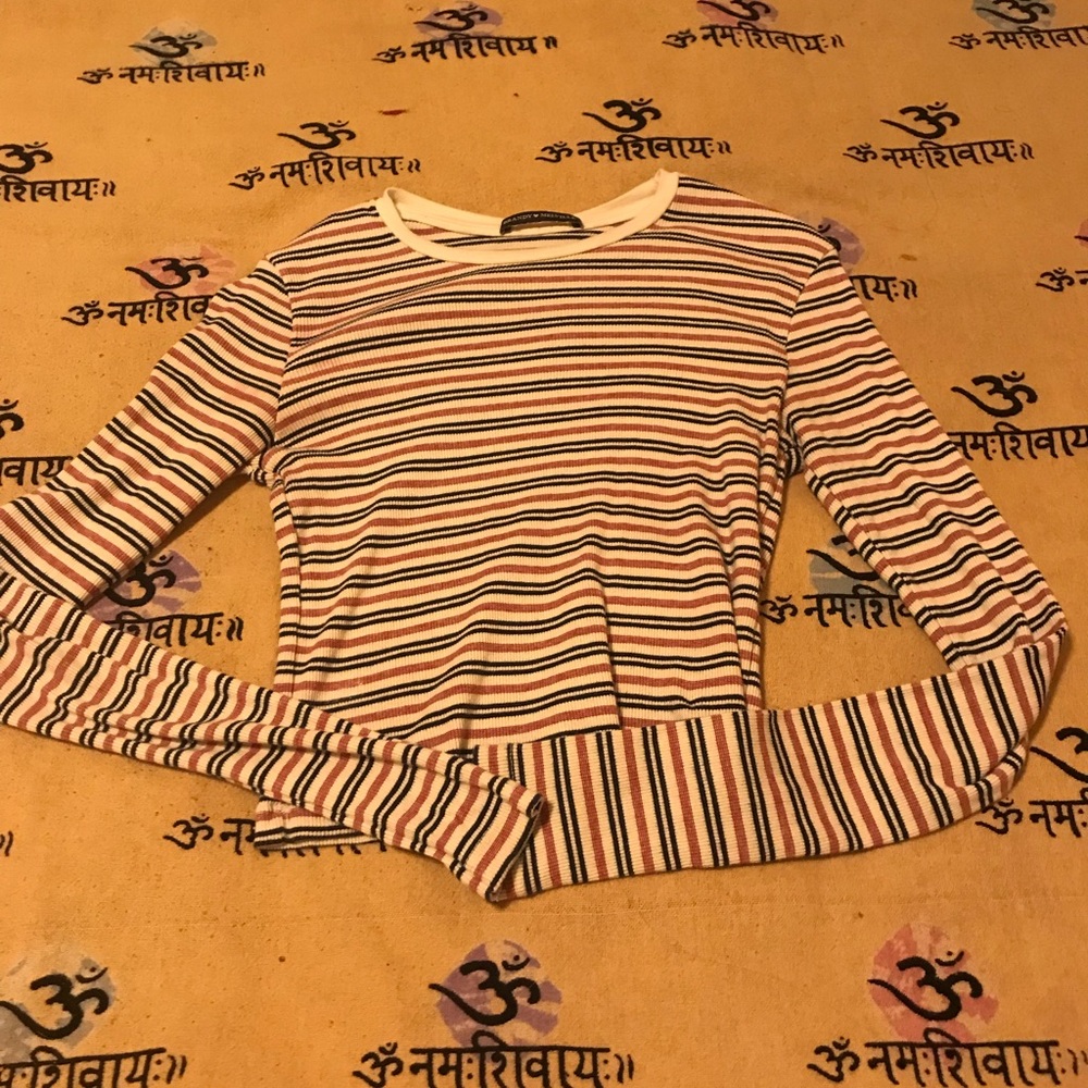 Long sleeve brandy shirt